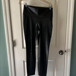 White House Black Market Shiny Black Leggings
